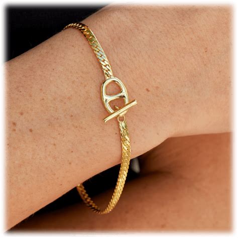 MorningSave: Savvy Cie 18K Gold Plated Mariner Link Bracelet